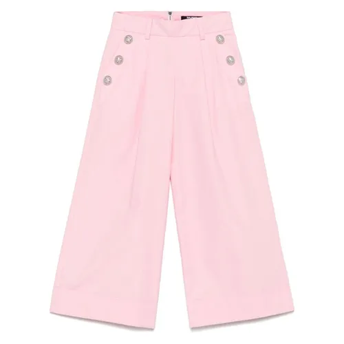 Quần Dài Nữ Balmain Kids Pink Wide Leg Design Girls Pants BW6A70 P0479 511AG Màu Hồng Size 13Y - Thời trang - Vua Hàng Hiệu