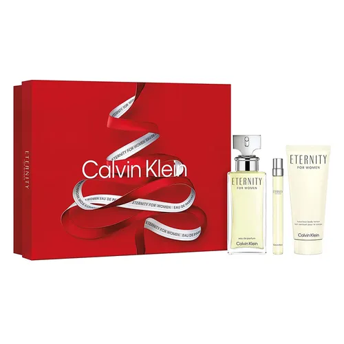 Nước hoa - Set Nước Hoa Nữ Calvin Klein CK Eternity For Women (EDP 100ml + EDP Mini 10ml + Body Lotion 100ml) - Vua Hàng Hiệu