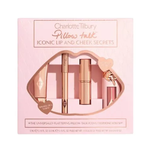 Set Son Môi Charlotte Tilbury Pillow Talk Iconic Lip And Cheek Secrets 4 Món