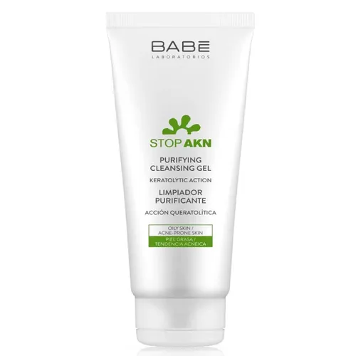Sữa Rửa Mặt - Sữa Rửa Mặt Cho Da Dầu Mụn Babe Laboratorios Babe Stop Akn Purifying Cleansing Gel 200ml - Vua Hàng Hiệu
