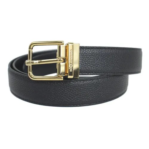 Thắt lưng - Thắt Lưng Nam Dolce & Gabbana D&G Belt With Logo BE1359 Màu Đen Size 75 - Vua Hàng Hiệu