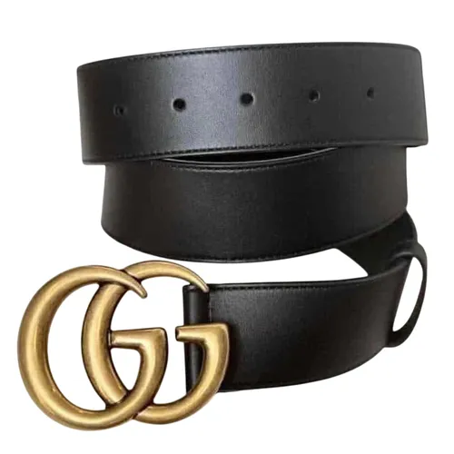 Thắt lưng - Thắt Lưng Gucci Belts Da Trơn Mặt Sần Bản 4cm Màu Đen Size 100 - Vua Hàng Hiệu
