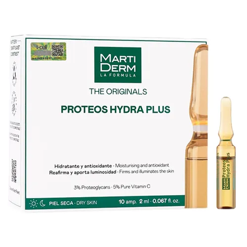 Martiderm - Tinh Chất Ampoule Hỗ Trợ Dưỡng Ẩm, Làm Săn Chắc & Ngừa Lão Hoá Da MartiDerm The Originals Proteos Hydra Plus (30 x 2ml) - Vua Hàng Hiệu
