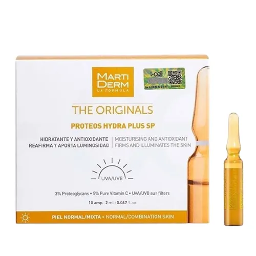 Martiderm - Tinh Chất Ampoule Hỗ Trợ Dưỡng Ẩm, Làm Săn Chắc & Ngừa Lão Hoá Da MartiDerm The Originals Proteos Hydra Plus SP (30 x 2ml) - Vua Hàng Hiệu