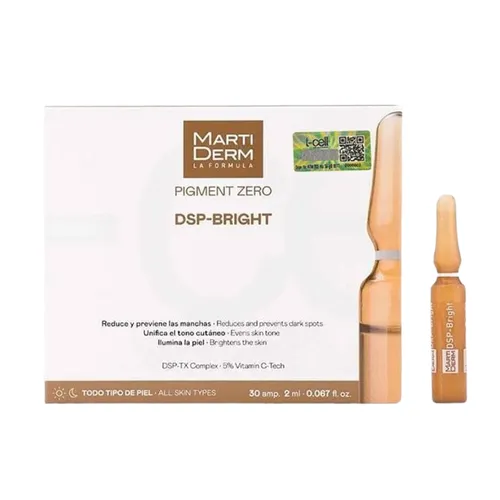 Martiderm - Tinh Chất Ampoule Hỗ Trợ Dưỡng Sáng Đều Màu Da, Giảm Đốm Sắc Tố Martiderm Pigment Zero DSP Bright (30 x 2ml) - Vua Hàng Hiệu