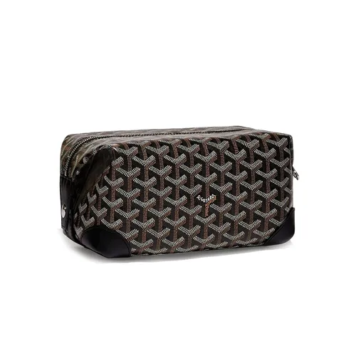 Goyard - Túi Cầm Tay Goyard Bowling 25 Toilet Bag Black Màu Đen - Vua Hàng Hiệu