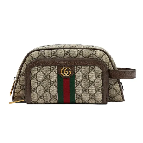 Túi Cầm Tay Nam Gucci GG Ophidia Toiletry Case 751811 96IWT 8745 Màu Nâu - Túi xách - Vua Hàng Hiệu