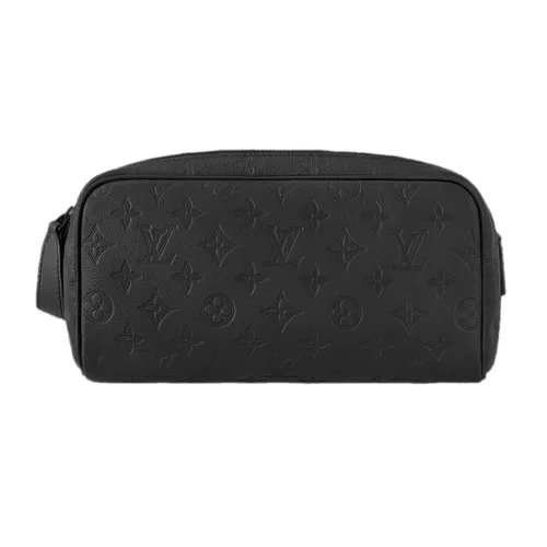 Túi xách Louis Vuitton Túi cầm tay - Túi Cầm Tay Nam Louis Vuitton LV Dopp Kit M12645 Màu Đen - Vua Hàng Hiệu