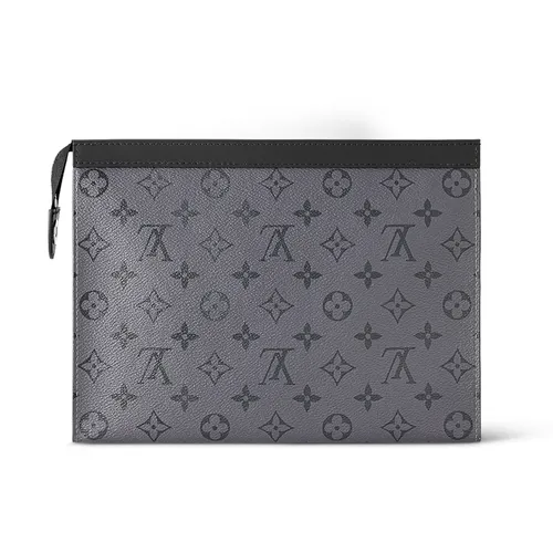 Túi xách Louis Vuitton Túi cầm tay - Túi Cầm Tay Nam Louis Vuitton LV Pochette Voyage MM M69535 Màu Xám - Vua Hàng Hiệu