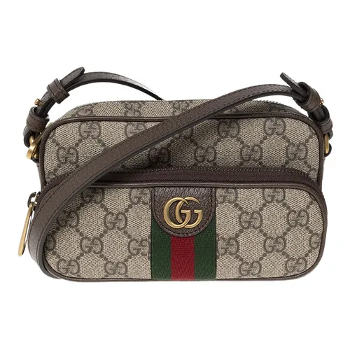 Túi xách Gucci Unisex - Túi Đeo Chéo Gucci Ophidia Mini Bag GG 722557 96IWT 8745 Màu Nâu - Vua Hàng Hiệu