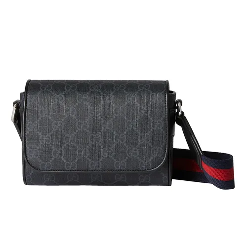 Túi xách Gucci Nam - Túi Đeo Chéo Nam Gucci GG Black Mini Bag 791741 FADJA 1042 Màu Đen - Vua Hàng Hiệu