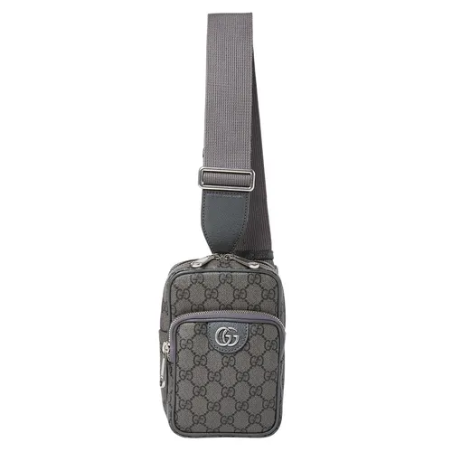 Túi xách Gucci Nam - Túi Đeo Chéo Nam Gucci Ophidia GG Mini Crossbody Bag 752565 UULHK 8576 Màu Xám - Vua Hàng Hiệu
