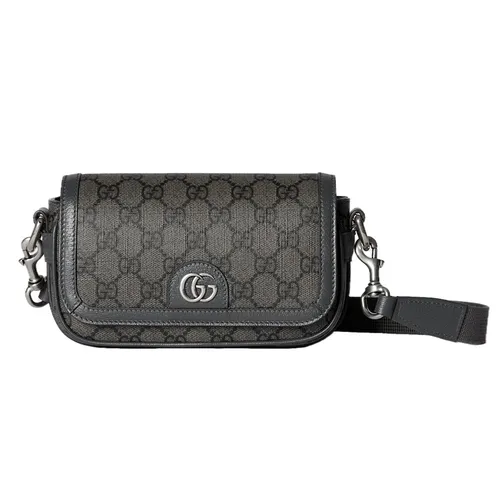 Túi xách Gucci Nam - Túi Đeo Chéo Nam Gucci Ophidia Super Mini Shoulder Bag Grey 795466-2ZGMN-1244 Màu Xám - Vua Hàng Hiệu