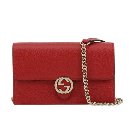Túi xách - Túi Đeo Chéo Nữ Gucci Interlocking G Crossbody Chain Bag 615523 CAO0G 6420 Màu Đỏ - Vua Hàng Hiệu