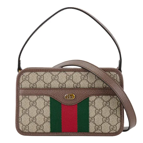 Túi xách Gucci - Túi Đeo Chéo Gucci Ophidia Zip Around Camera Bag Màu Nâu Be - Vua Hàng Hiệu