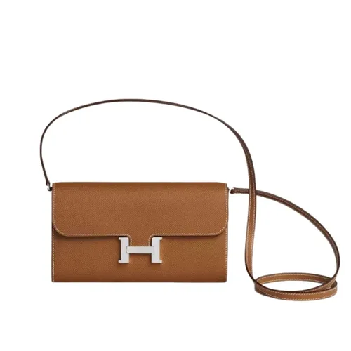 Túi xách Hermès - Túi Đeo Chéo Nữ Hermès Constance Long To-Go Gold Epsom Leather Màu Nâu - Vua Hàng Hiệu