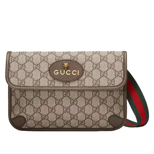 Túi Đeo Hông Nữ Gucci Vintage GG Supreme Belt Bag 493930 9C2VT 8745 Màu Be Nâu - Túi xách - Vua Hàng Hiệu