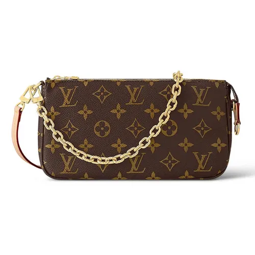Túi xách - Túi Đeo Vai Nữ Louis Vuitton LV Pochette Accessoires M82766 Màu Nâu - Vua Hàng Hiệu