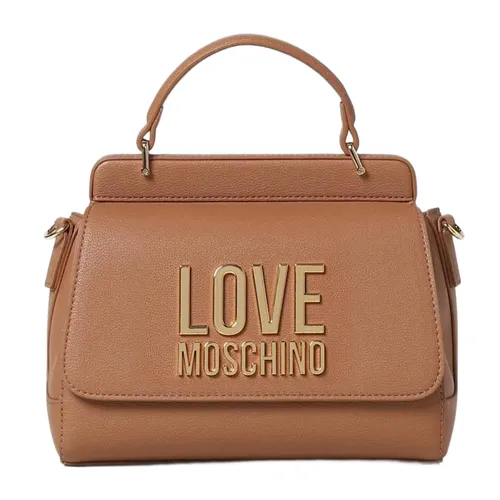 Túi xách - Túi Xách Nữ Love Moschino Bag In Synthetic Leather Màu Nâu - Vua Hàng Hiệu