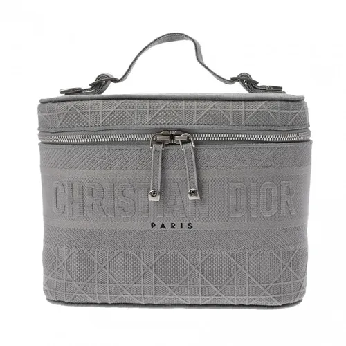 Túi xách Dior - Túi Xách Tay Dior De-Light Vanity Gray Ladies Leather Màu Xám - Vua Hàng Hiệu