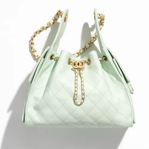 Túi xách Chanel - Túi Xách Tay Nữ Chanel 25 Small Handbag Grained Light Green Màu Xanh Green - Vua Hàng Hiệu