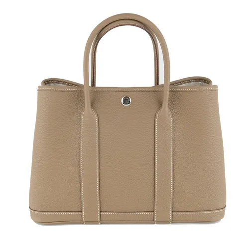 Túi xách Hermès - Túi Xách Tay Nữ Hermès Garden Party 30 Etoupe Màu Nâu Cafe - Vua Hàng Hiệu