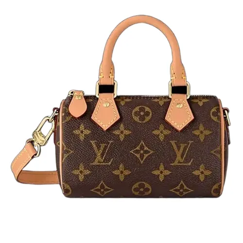 Túi Xách Tay Nữ Louis Vuitton LV Nano Speedy M81085 Màu Nâu - Túi xách - Vua Hàng Hiệu