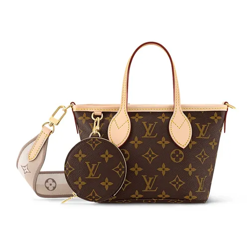 Túi Xách Tay Nữ Louis Vuitton LV Neverfull BB Bag M46705 Màu Nâu Đen - Túi xách - Vua Hàng Hiệu