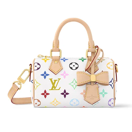 Túi Xách Tay Nữ Louis Vuitton LV X TM Nano Speedy M13391 Màu Trắng Hoạ Tiết - Túi xách - Vua Hàng Hiệu