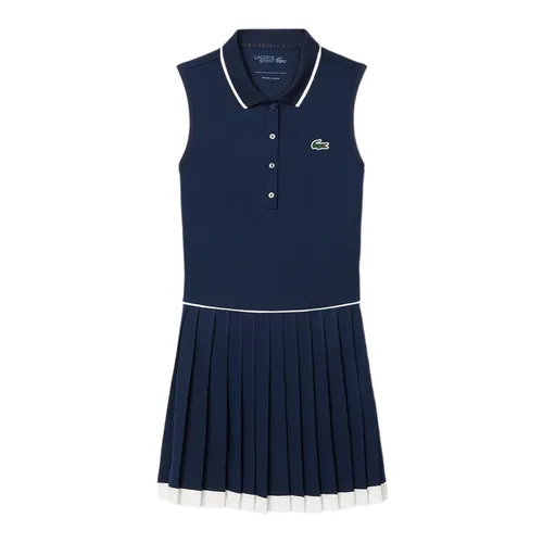 Thời trang Nữ Váy tennis - Váy Tennis Nữ Lacoste Women's Ultra Dry Tennis Heritage Dress EF8582 52 HID Màu Xanh Navy Size 36 - Vua Hàng Hiệu