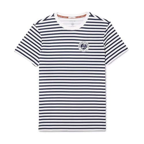 Thời trang Unisex Áo phông Mỹ - Áo Phông Unisex Lacoste Ultra Dry Sport Roland-Garros Edition Regular Tshirt TH7850 522 Kẻ Xanh Navy Size 4 - Vua Hàng Hiệu