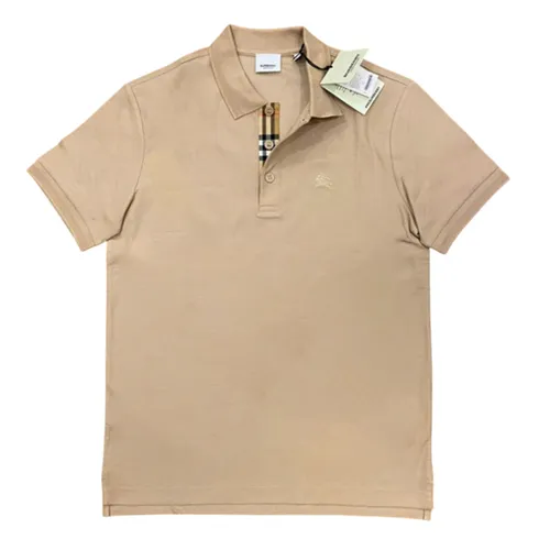 Thời trang - Áo Polo Nam Burberry Monogram Motif Cotton Piqué Màu Be Size XS - Vua Hàng Hiệu