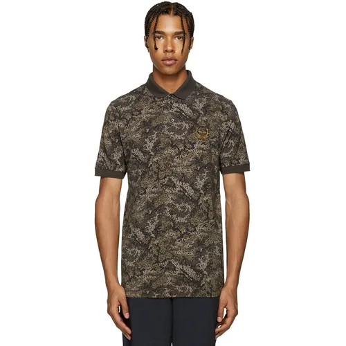 Thời trang Dolce & Gabbana Áo Polo - Áo Polo Nam Dolce & Gabbana D&G Green Camo & Bee Màu Xanh Size 44 - Vua Hàng Hiệu