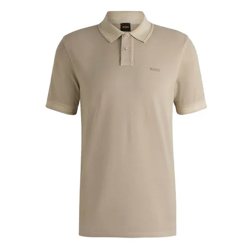Hugo Boss - Áo Polo Nam Hugo Boss Men Prime Beige Cotton Boss 50507813 271 Màu Be Size S - Vua Hàng Hiệu