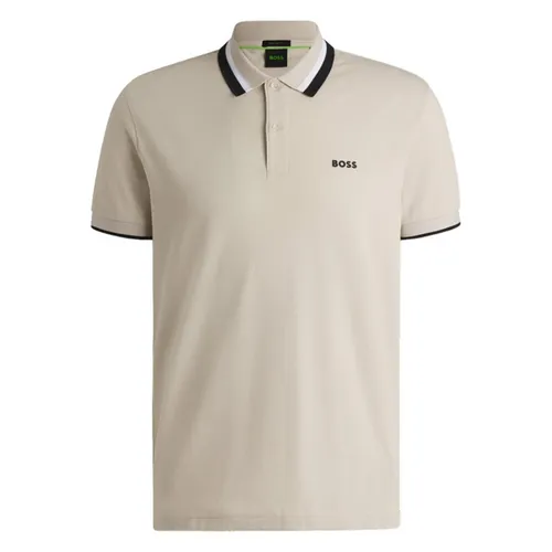 Hugo Boss - Áo Polo Nam Hugo Boss Men's Paddy AP Heritage Regular Fit Shirt Beige 50538101-284 Màu Be Size XS - Vua Hàng Hiệu