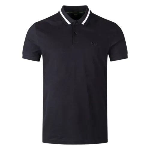 Hugo Boss - Áo Polo Nam Hugo Boss Paddy Ap Heritage 50538101 402 Màu Đen Size S - Vua Hàng Hiệu