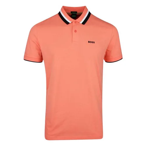 Hugo Boss - Áo Polo Nam Hugo Boss Paddy Ap Heritage 50538101 649 Màu Cam Size S - Vua Hàng Hiệu