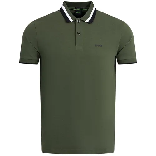 Hugo Boss - Áo Polo Nam Hugo Boss Paddy Ap Heritage Dark Green 50538101-355 Màu Xanh Size S - Vua Hàng Hiệu