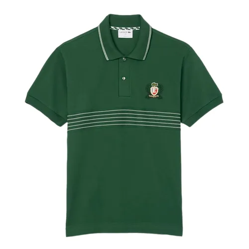 Thời trang Nam Xanh lá - Áo Polo Nam Lacoste Classic Fit L.12.12 Embroidered Shield PH0037-10 132 Màu Xanh Lá Size 3 - Vua Hàng Hiệu
