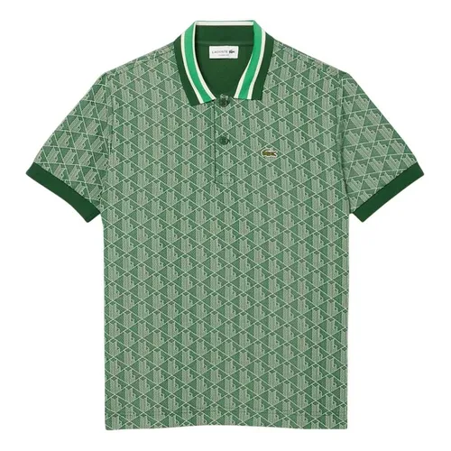 Áo Polo Nam Lacoste Classic With Contrast Collar And Monogram DH1417 HEI Màu Xanh Lá Size 3 - Thời trang - Vua Hàng Hiệu