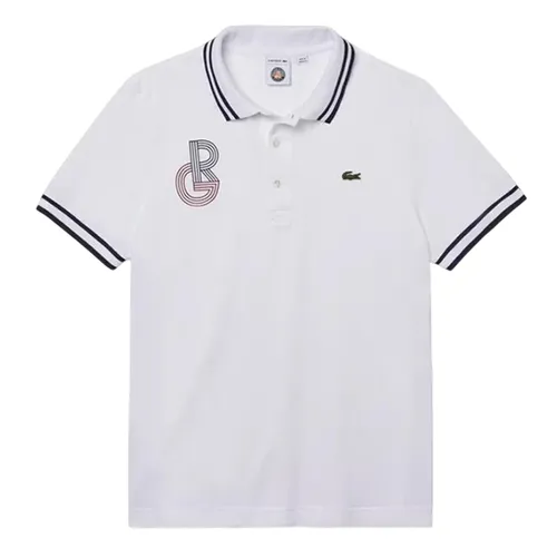Thời trang Trắng Áo Polo - Áo Polo Nam Lacoste For Roland Garros PH9266-UHZ Màu Trắng - Vua Hàng Hiệu