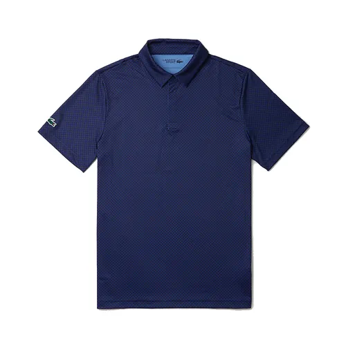 Thời trang Lacoste Polyester, Elastane - Áo Polo Nam Lacoste Regular Fit Uv Protect Golf Polo Shirt DH7493-10 IQJ Màu Xanh Navy - Vua Hàng Hiệu