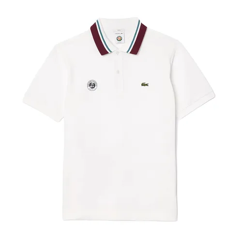 Áo Polo Unisex Lacoste Roland Garros Relaxed Fit PH7901 001 Màu Trắng Size XS - Thời trang - Vua Hàng Hiệu