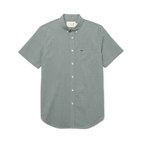 Áo Sơ Mi Nam Lacoste Regular Fit Short Sleeve CH2879 737 Màu Kẻ Xanh Lá Size 39 - Thời trang - Vua Hàng Hiệu
