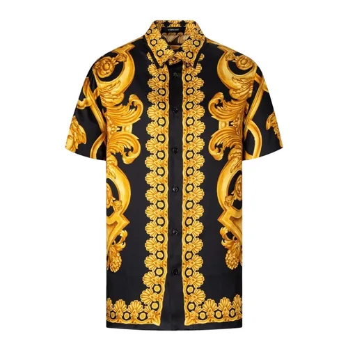 Áo Sơ Mi Nam Versace Baroque Logo Printed 1010103 1A10490 5B000 Màu Đen Vàng Size 46 - Thời trang - Vua Hàng Hiệu