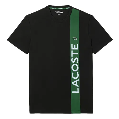 Thời trang - Áo Thun Nam Lacoste Ultra Dry Print Branding Sport T-Shirt TH8938 51 GI8 Màu Đen Size 3 - Vua Hàng Hiệu