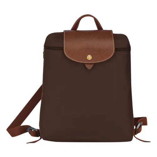 Túi xách - Balo Nữ Longchamp Le Pliage Original M Backpack L1699089P81 Ebony Màu Nâu Đậm - Vua Hàng Hiệu