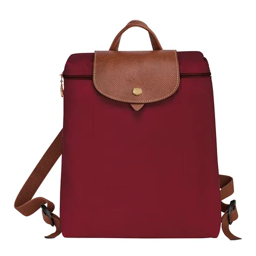 Túi xách - Balo Nữ Longchamp Le Pliage Original M Backpack L1699089P59 Red Màu Đỏ - Vua Hàng Hiệu