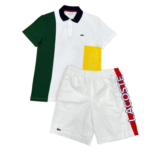 Bộ Quần Áo Cộc Tay Nam Lacoste Men's Màu Trắng/Xanh Size 5 - Thời trang - Vua Hàng Hiệu