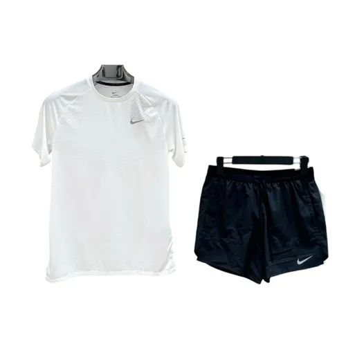 Bộ Quần Áo Cộc Tay Nam Nike Men's Dri-FIT FN2992 / HV5204 Màu Đen/Trắng (Form Á) Size M - Thời trang - Vua Hàng Hiệu